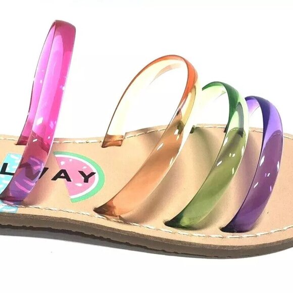 Coolway Women’s Sita Multicolor Slide Sandals Size 7-7.5M EUR38 - Picture 3 of 6